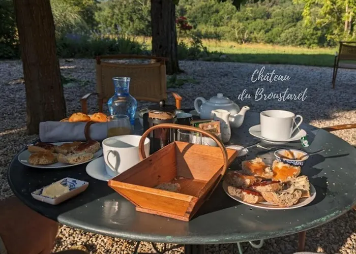 Chateau Du Broustaret - D'hotes Avec Cuisine - Calme, Paisible Et Tres Belle Vue Sur La Nature * Rions